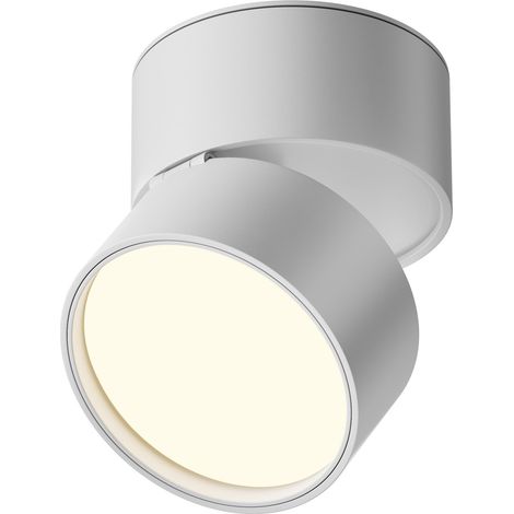 Faretto soffitto rotondo bianco orientabile LED 12W Maytoni (1/2)