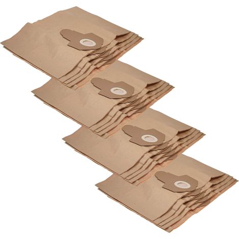 vhbw 20x sacchetto compatibile con Einhell YPL 1400, YPL 1250, VM1220S, NTS 1500 aspirapolvere - carta, 47,5cm x 30cm Marrone (1/4)