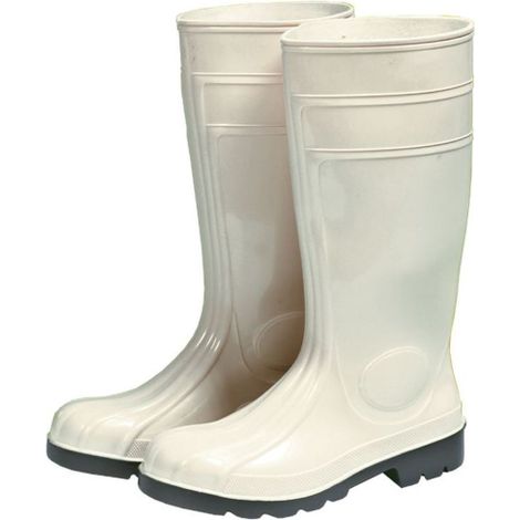 STIVALI IN PVC SICUREZZA N.40 BIANCO S4
