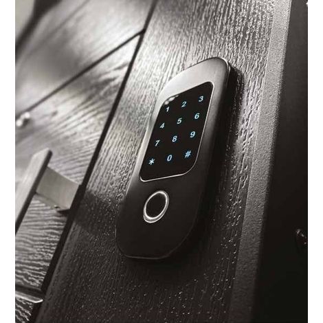 Serratura Elettronica Porta Blindata Motorizzata Impronta Digitale con Codice (1/4)