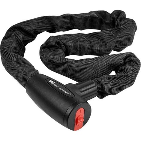 Chaîne antivol pour vélo/moto, 1,2 mètre, fournie avec 2 clés-AquaForge (1/4)