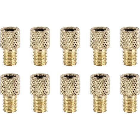 10 Brass Adapters for Bicycle Pump, Conversion Connectors and Valves, Tire Pump Tool - AquaForge (1/5)