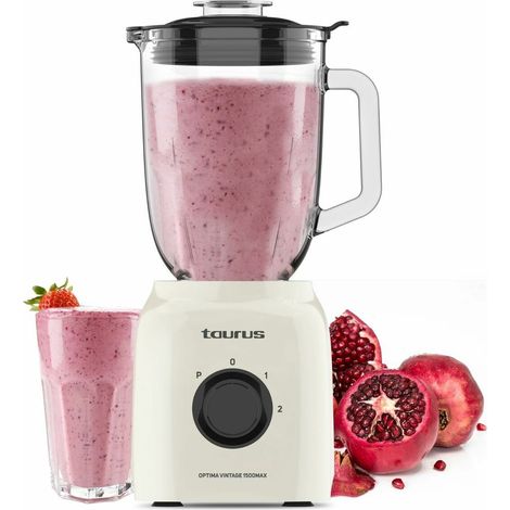 Frullatore Taurus Optima Vintage 1500 Max crema 1.8 L 800 W (1/5)