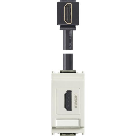 VIMAR - 16334.H.B Presa HDMI 2.1b con cavo 90° bianco