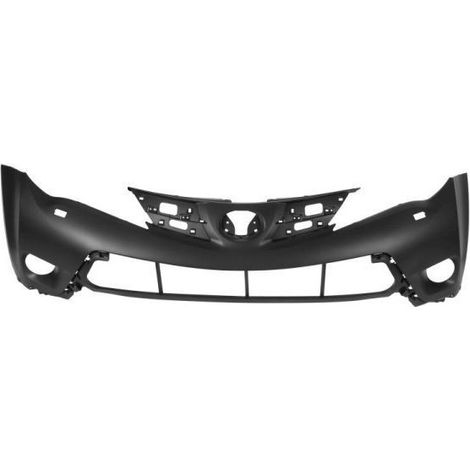 Pare-choc avant supérieur noir avec trous lave-phares Toyota Rav4 4 phase 1 2013-2015