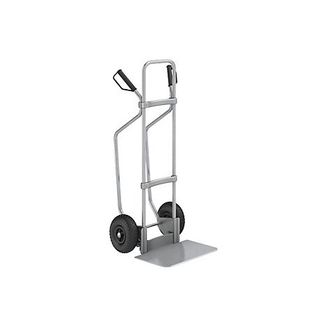eurokraft pro  Carrello per sacchi con pattini  zincato  piano