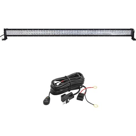 Barra luminosa a LED da lavoro, a doppia fila, impermeabile, 300W con kit di cablaggio (1/2)