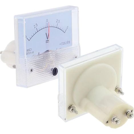 1 Voltmètre Analogique 85C1-V DC 0-1000V Précision 2,5 Panneau Blanc Pour Circuit Et Batterie (1/4)
