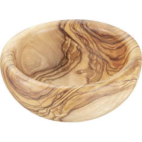 Bol Olive Ø 10 cm H 4 cm Bois d'olivier 0,1 l chaque pièce est unique. La couleur et le grain peuvent différer. (1/5)