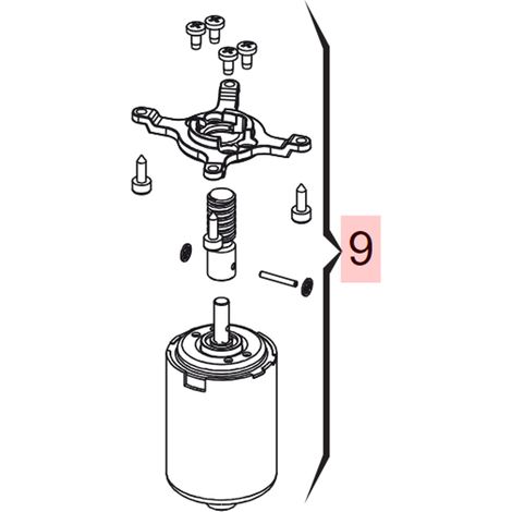 genius pièce détachée moteur 24v g-bat env 6020509