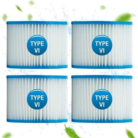 Filtre Spa pour bestway 58323, Cartouche pour filtration de l'eau Taille 6 pour Lay-Z-Spa, pour Monaco, pour Miami, pour Vegas (Lot de 4) (1/4)