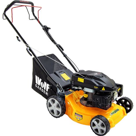 Petrol Lawn Mower 16" 400mm Self Propelled 139cc 4HP 7 Heights 40L Bag Wolf (1/5)
