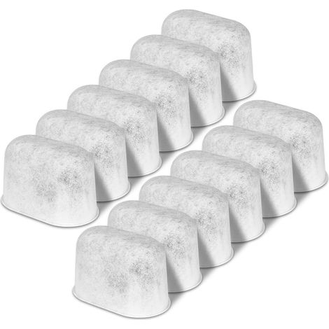 BEBUSINGOTO Packung mit 12 Ersatz-Kohlewasserfiltern, Vliesfilter für Kaffeemaschinen (1/5)