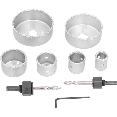 Ensemble de 9 forets/scies cloches pour carreaux et briques en céramique (22-73 mm) (1/5)