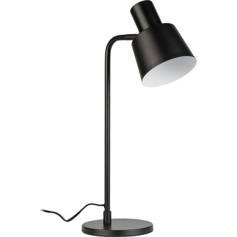 Mathias - Lampe à poser BARRY en métal Noir, compatible culot E14, 15W - LAPBARRYN (1/3)