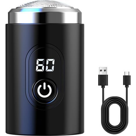 Mini Elektrischer Rasierer, USB-Aufladbarer Rasierer mit LED-Anzeige, Mini tragbarer elektrischer Rasierer, Wasserfester wiederaufladbarer Rasierer per USB, Mini Elektrorasierer für Herren und Damen,  (1/5)