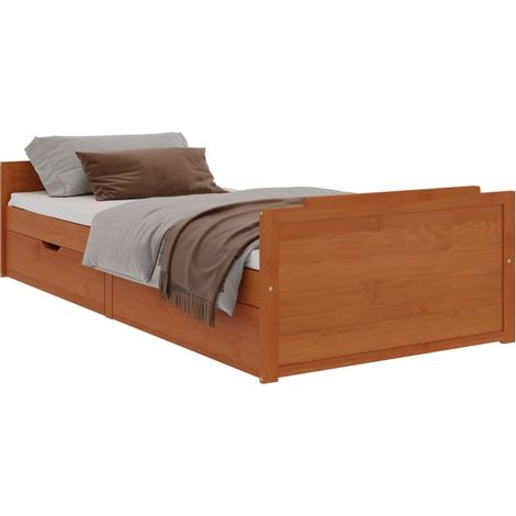Maison Exclusive - Estructura cama sin colchón madera pino marrón