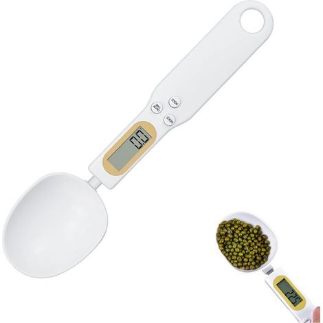 Messlöffelwaage präziser digitaler Messlöffel von 0 1 g bis 500 g mit LCD-Bildschirm 4 Maßeinheiten g oz gn ct multifunktionale Waage zum Kochen 0,1 g (1/5)