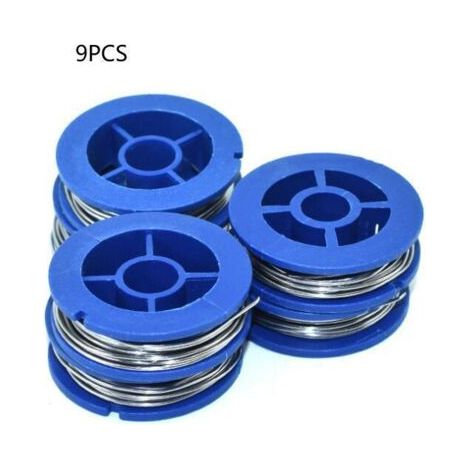 SABIR Fil à souder en étain 0,8 mm – Lot de 9 bobines – Résistant pour circuits imprimés – Excellente performance électrique (1/5)