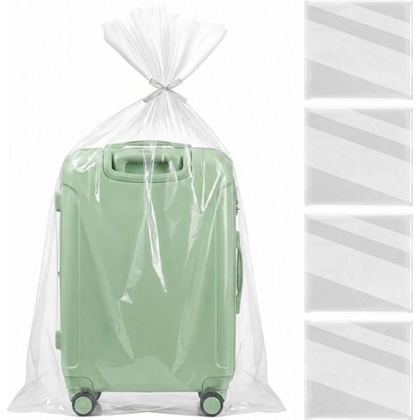 5 x Extra Large Storage Bags, 100 x 150 cm, Transparent Plastic Bag, Dust-Proof, Moisture Resistant, for Luggage, Furniture and Duvets (1/5)