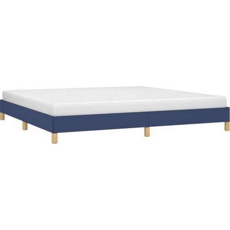 vidaXL Giroletto senza Materasso Blu 200x200 cm in Tessuto (1/4)