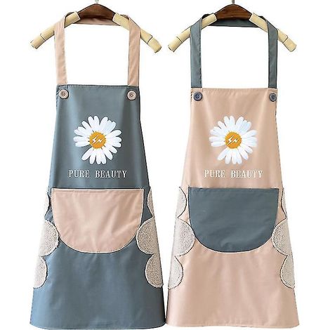 Tablier de cuisine pour femme, lot de 2 tabliers avec poche, imperméables, pour homme et femme, pour la maison, le restaurant, le bar, les loisirs créatifs, le jardinage, le barbecue, le café et l'éco (1/5)