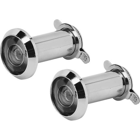 2er-Pack optischer Türspion (220°) für Haustüren, Diebstahlsicherung, mit Rückabdeckung, für mehr Sicherheit im Haus, Weitwinkelansicht