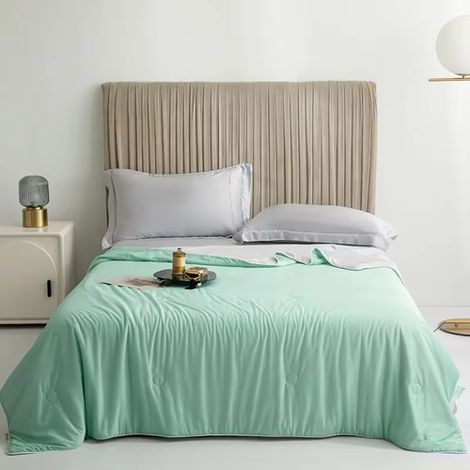 Sommerklimadecke, kühlende Decke aus Eisseide, glatt und leicht, Kingsize-Doppelbett