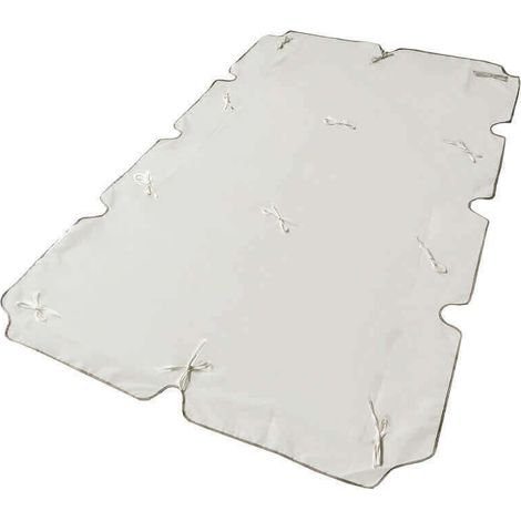 Telo di ricambio per dondolo da giardino 3 posti in poliestere idrorepellente 200x112x1h cm -  Beige