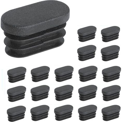 100 piezas 15 x 30 mm Kunststoff-Endkappen, para Rohre, Möbelbeine, ovalado Endkappen, para Kunststoff-Stuhlbeinkappen, para ovalado Rohre (1/4)