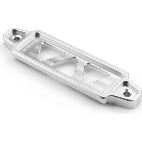 Car aluminum alloy battery bracket clips, battery holder fixing clips, battery bracket triangular 3-hole - silver (1/4)