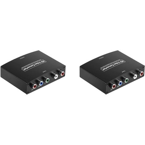 YPbPr 2X zu HDMI-Konverter, Komponenten-zu-HDMI-kompatibel, YPbPr + Audio L/R zu HDMI-kompatibel