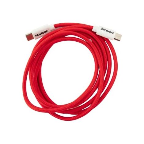 Kabel USB C Pantone 1,5 m Rot (1/3)