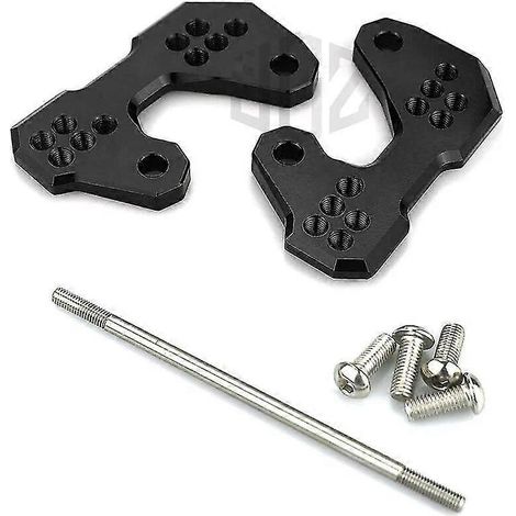 Paar CNC-gefräste Aluminium-Fußrasten mit Schalthebelhalterung für Yamaha YZF R25 MT25 R3 ABS MT03 (2015–2018) – Schwarz