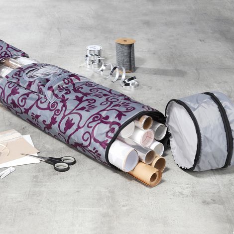 Geschenkpapier-Organizer grau-lila-M56389 (1/2)