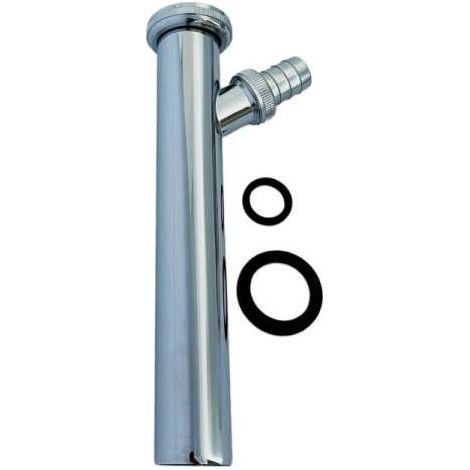 Tauchrohr Verstellrohr Edelstahl verchromt 32 x 200mm mit Schlauchverschraubung 3/4" 93 239 54