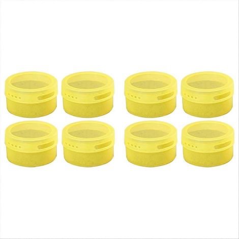 Magnetische Gewürzgläser für Magnete, transparent gelb (1/5)