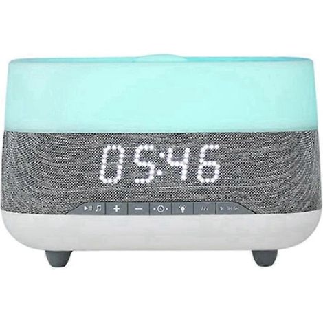 Ätherisches Öl-Diffusor, Ultraschall-Luftbefeuchter mit Nachtlicht, Bluetooth-Audiowecker und europäischem Stecker. (1/5)