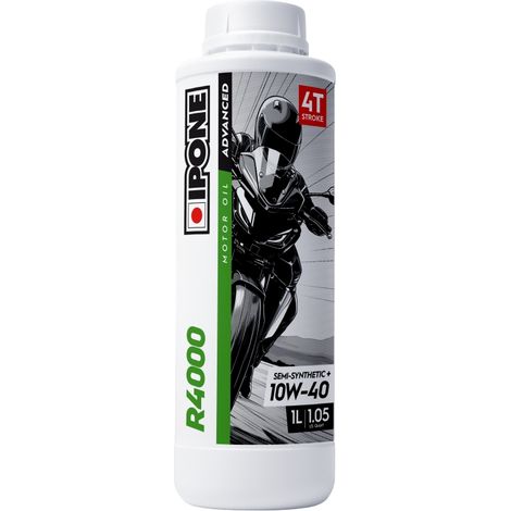 Aceite semisintético Ipone R4000 10W40 1L MA2 Ester para motocicletas de carretera