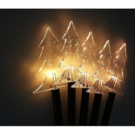 Lampe solaire de jardin pour décoration de Noël extérieure, étoile de Noël, éclairage LED pour jardin paysager (Chris (1/3)