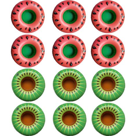 Porte-Boisson Gonflable - PVC Épais et Résistant - Pour Piscine et Fêtes en Extérieur - Usage Flottant - 1 Pièce (1/5)