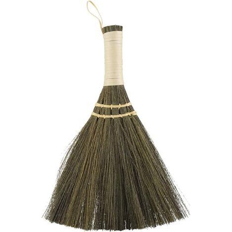 Mini balai en paille, petit balai tressé en paille, balai à main, articles de nettoyage pour la maison et les loisirs créatifs (1/5)