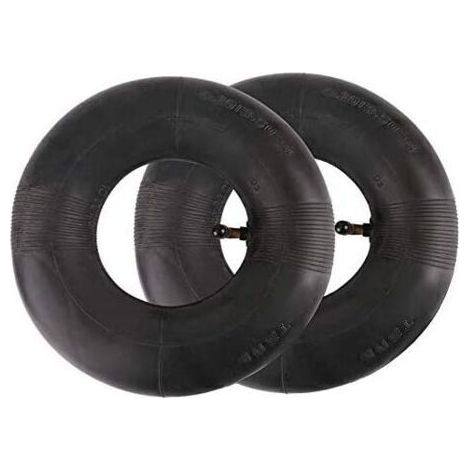 Lot de 2 chambres à air 410/350-6 Micro Tiller 4.10/3.50-6 Coude Pneumatique Machines de jardin pour chariots, chariots de transport, chariots de jardin, tondeuses à gazon (1/4)