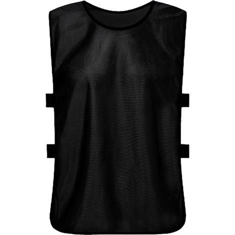 Maillot d’entraînement de match en coton mercerisé noir pour enfants, pratique en extérieur pour football, basketball, volleyball. (1/5)