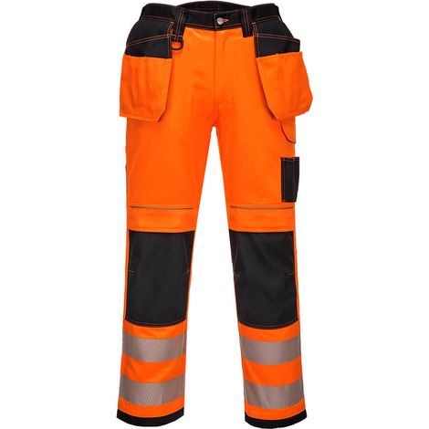 Pantalon PW3 Stretch Holster haute-visibilité couleur : Orange/Noir taille 42 - PORTWEST (1/2)