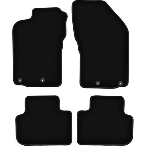 Tappetini BASIC in velluto nero per: Alfa Romeo 147 hatchback (2000-2010) (1/5)