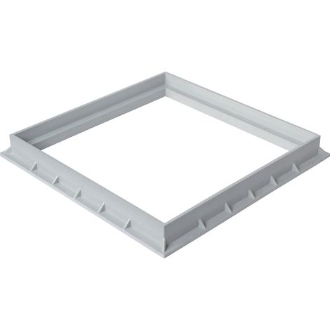 Cadre polypropylène 450 x 450 mm - Gris - First Plast (1/2)