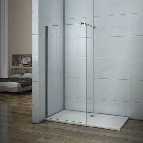 Mamparas de ducha Frontales Puerta fijo Cristal 5mm Antical Barra 70-120cm, 71x190cm (1/5)