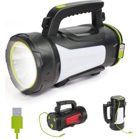 Lampe Torche FISHTEC LED + 1000 LumensLa offre un faisceaux lumineux avec 3 modes d'éclairage