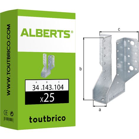 Sabot de solive extérieur 34x143x2 (1/3)